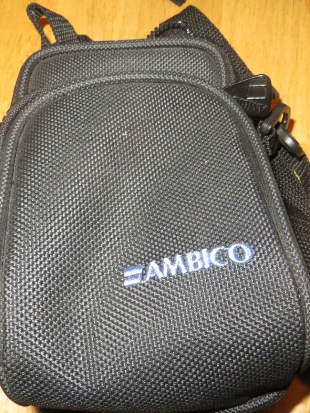 AMBICO Black Digital Camera Case with Belt Loop & Shoulder Strap